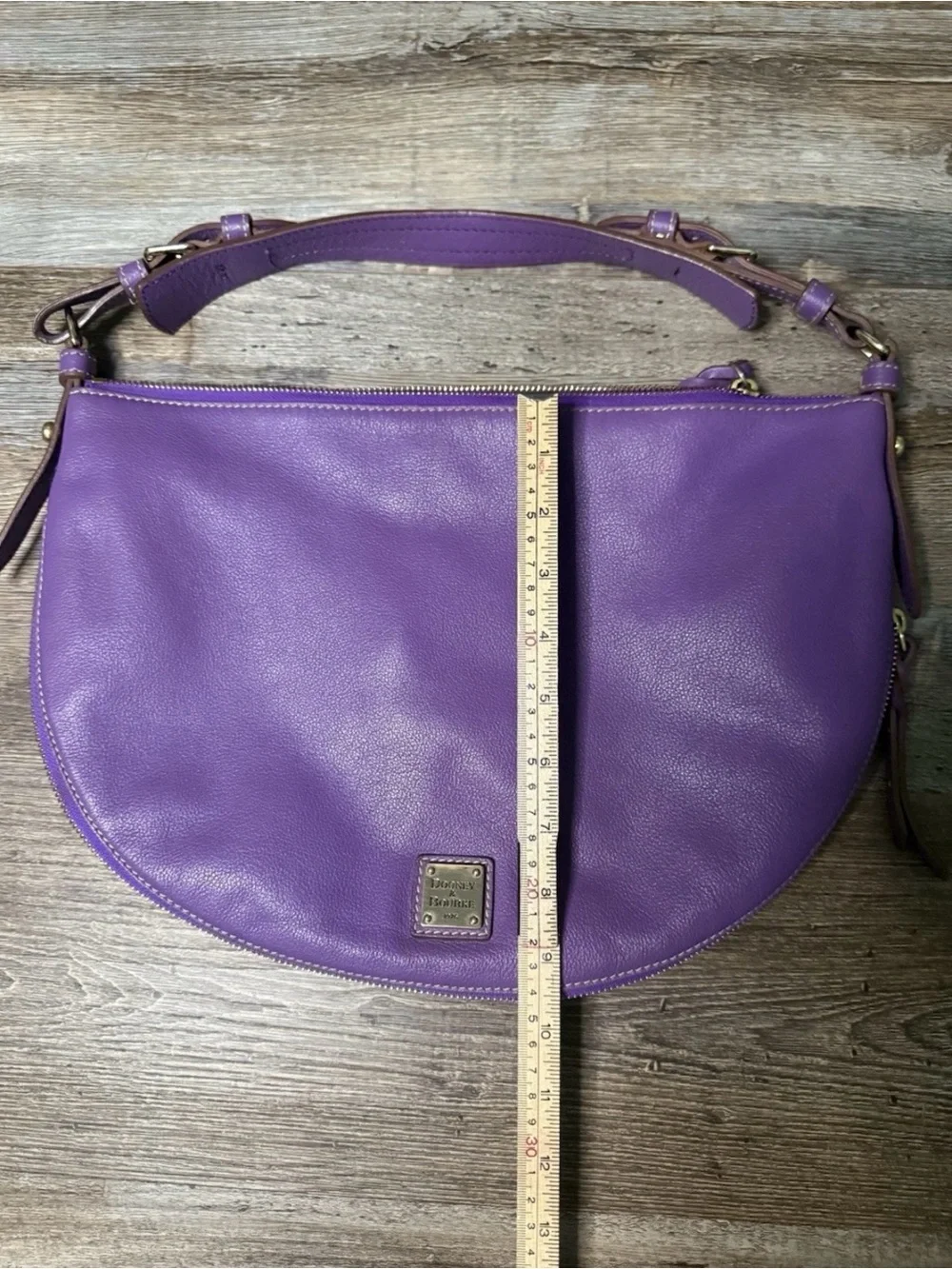 Dooney & Bourke Luna Purple Expandable Hobo Bag